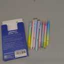 WRITECH Bible Mate Journaling Set: No Bleed Aesthetic Highlighters & 1.0 mm Black Ballpoint Pens, Bible Safe Dual Tip Highlighters, Pastel Colors, Fast-drying Ink, Journaling Kit, 9ct