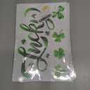 9 x ZAWE 9 Sheets St. Patrick's Day Window Clings Cats Gnomes Shamrocks Clovers Hats Coins Double-Sided Window Decals Stickers for Fall Harvest Party Home Classroom Office Decorations