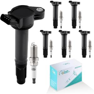 6PCS UF487 Ignition Coil Pack & Iridium Spark Plug Fit for Toyota Lexus 2005-2018 Camry Highlander Avalon Rav4 Sienna Venza RX350 ES350 RX450h 3.5L V6 Replace 90919-02251 90919-A2002