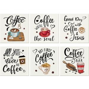 Remagr 6 Pcs Swedish Kitchen Dish Towels Kitchen Cloths Reusable Sponge Cleaning Cloths Absorbent Dish Cloth Quick Drying Washable Cleaning Wipes No Odor Hand Towel (Coffee)