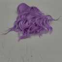 eNilecor Lavender Purple Wig Short Colorful colored Curly Wavy Synthetic Bob Wigs with Air Bangs 14" Natural Wigs for Women