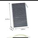 Cabin Air Filter w/Activated Carbon for Tesla Model 3 (2017-2025), Model Y (2020-2025), OE# 1107681-00-A, CF12774, XC11952C