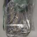 MiniArk Large Shallow Organizing Baskets 15x11x5.1 Inches - Rope Woven Storage Bins for Bathroom, Shelves, Cube Closet, Black Woven Brown (3 Packs)