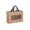 Kolldenn Sound Gift Bag for Him Her Five Senses Gift Bags with Ribbon Handle Gift Decoration for Birthday Wedding Anniversary Graduation Party(Kraft,12.6 x 8.7 x 4 Inch)