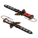 KOEBSHPE Sword Accessories for Nintendo Switch, Skyward Sword Accessories for Switch Sports/Legend of Zelda: Tears of the Kingdom/Skyward Sword HD, with 12 Switch Game Card Slots (Brown)
