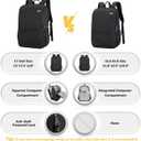 MAXTOP Deep Storage Laptop Backpack Business Anti-theft Backpacks[Water Resistant] College Computer Bookbag Fits 15 Inch Laptop Black