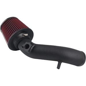 Cold Air Intake Kit Compatible with 2008-12 Honda Accord 2.4L 8th gen,High Performance Red Filter Black Pipe washable filter