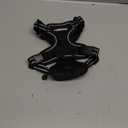 rabbitgoo Dog Harness No Pull with 2 Leash Clips, Adjustable Soft Padded, Reflective Oxford No Choke Pet Vest with Easy Control Handle for Medium Sized Dogs, Black, S