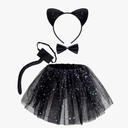 Spooktacular Creations Child Animals Costume Set with Tutu, Headband Collar and Tail, Cosplay Accessory Kit for Girls