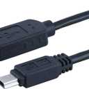 GE USB 2.0 Mini Device 6 ft. Cable, Black, 34466