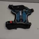 PoyPet No Pull Dog Harness, No Choke Front Clip Reflective Dog Vest with Soft Padded Vertical Handle, 3 Leash Attachments for Small Medium Large Dogs (Tumalo Teal, S)