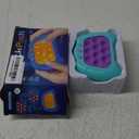 AOTIBO Fast Push Machine Light Up Fidget Toys for Kids Adults, Handheld Game for Kids 3-12, Quick Push Bubble Stress Toy, Sensory Toys Travel Games, Xmas Birthday Gifts for Boys Girls (Blue - Purple)