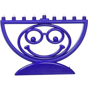 Rite Lite Hanukkah Emoji Menorah - Smiley Face Electric Menorah Light it Anywhere! Jewish Holiday Party Favors for Kids Decorations Judaica Festival of Lights Modern Hanukkah Gifts