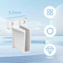 2 x NIIIYTYB 4Pcs Closet Shelf Brackets Wire End Bracket Holders for Closetmaid Shelving Wall Mount Support Hardware with Plastic Caps Closet Shelf Bracket Set for Rubbermaid Closet System