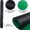 GSE Games & Sports Expert 32 x 32 Inches Rubber Anti-Slip Playmat, Mahjong, Dominoes, Poker Cards and Board Games Tabletop Cover Mat with Carrying Bag (Green), 1-Pack