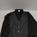 Men's Gangster Shirt, Vest And Tie, Black/White, One Size Costume