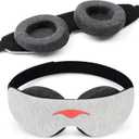 Manta Slim Sleep Mask Ultra-Light Blackout Eye Mask with Adjustable Eye Cups, Soft Strap for Comfortable Sleep, Minimalist Design for Better Rest
