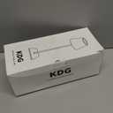 KDG 2 Pack Cordless Table Lamp, Portable LED Desk Lamps, 5000mAh Battery Operated, 3 Color Stepless Dimming Up, for Restaurant, Bedroom, Outdoor Camping, Coffee Shop, Night Light, Rechargeable (Black)