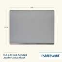 Farberware GOLDEN BAKE Nonstick Jumbo Baking Cookie Sheet, Light Gray
Even baking, sheet pan for cookies and sides, 15.5-Inch x 20-Inch, warp resistance