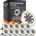 INCX 4.6 inch Solar Lights Outdoor Waterproof,24 Pack Solar Lights for Outside, Solar Garden Lights Landscape Lighting for Patio Pathway Lawn Yard Deck Driveway Walkway, Warm White