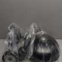 Dusk to Dawn Barn Light Outdoor, 16 Inch Dome Large Farmhouse Exterior Light Fixture Wall Mount, Industrial Outdoor Wall Sconce Outside for House, Shop, Porch, Garage, Black, 2 Pack