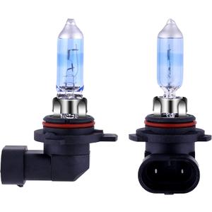 NEWBROWN 9006 Headlight Bulbs HB4 Halogen Bulb 5000K Super White Light Long Life Replacement P22D 12V/51W (9006/HB4, 2 Pack)