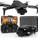 Toladrone TD12Pro Drones with Camera Brushless Motor Drone for Beginners 4K HD Camera Level 3 Wind Resistance 90° Electrically Adjustable Foldable FPV Mini Drone with Carrying Case