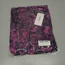 ZESICA Women's Floral Long Sleeve Midi Dresses 2026 Fall Boho V Neck Belted High Wasit Flowy Wedding Cocktail Party Dress (Purple, M)