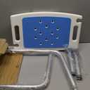 OasisSpace Shower Chair, Adjustable Bath Stool Chair for Inside Shower - Tool Free Anti-Slip Bench Bathtub Stool Seat with Durable Aluminum Legs for Elderly, Senior, Handicap & Disabled (1 Count (Pack of 1))