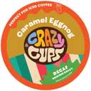 Crazy Cups Decaf Flavored Coffee Pods, Decaf Eggnog Coffee, Holiday Blend Coffee, Single Serve Coffee for Keurig K Cups Machines, Hot or Iced Coffee, Medium Roast Coffee, 22 Count (EXP 11/06/27)