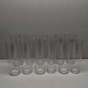 Nuogo 12 Pcs Plastic Clear Cylinder Vase for Home 12 Inch Acrylic Flower Clear Vase Centerpiece for Centerpieces Wedding Party Decorations