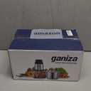 Ganiza Food Processor, 2-Speed Food Chopper Meat Grinder with Cup Stainless Steel & 8 Cup Glass Bowls, Upgraded Button & Smart Overheat Protection Light - Includes Clean Brush, 2 Sets of Blades