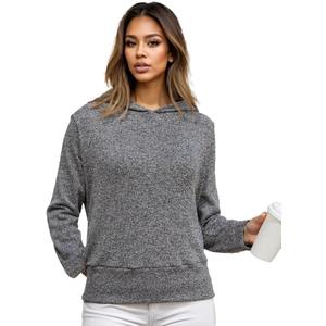 Women Hoodies Sweatshirts Casual Loose Pullover Tops Long Sleeve Fall Shirts Fashion Clothes OneSize (Gray)