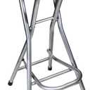 Be&xn Folding Stools for Adults Portable, 28 inch Collapsible Stool Heavy Duty, Indoor Tall Bar stools with Handle, Plastic Counter Barstool Chair for Kitchen Outdoor Travel-Blue