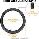 FVRITO 2.50/2.75-17 Inner Tube Compatible with CT90 CRF110 KLX125 TTR125 Motorcycle, 70/100-17 Dirt Bike Tube Replacement for 110cc 125cc TaoTao Coolster RM85 YZ85 KLX140 Pit Bike Motocross Moped