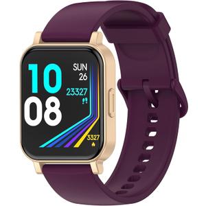 Fitness Tracker, Fitness Watch with Blood Oxygen, Heart Rate Monitor, Steps Calories Counter, Sleep Monitor, Pedometer IP68 Waterproof, Smart Watch for Android iPhones (Purple)