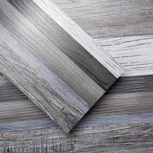 Art3d 36-Pack 54 Sq.ft Peel and Stick Floor Tiles Vinyl Plank Flooring Wood Look, Adhesive and Waterproof Tile Sticker for Bedroom, Living Room, Kitchen, RV in Grey, 36 x 6 x 0.1 inches