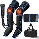 Leg Massager, Air Compression Massager with Heat, 6 Massage Modes & 3 Massage Intensities, for Foot, Calf, KneeThigh and Muscles Relaxation