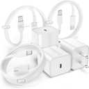 Fast Charger for iPhone 16 15 Charger Fast Charging 3Pack, 3+3+6ft USBC to USBC Cable Cord &20W Type C Block for iPhone 16 Pro Max/16 Pro/15 Pro Max/15 Pro/16 Plus/15 Plus/iPad Pro/Air/Mini (White)