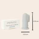 2 x pupwell Puppy Breath Daily Dog Finger Toothbrush for Bad Breath, Removing Plaque and Tartar Buildup Made from Silicone (Slate Blue)