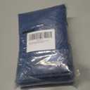 2 x Lecloud Leia Dusty Blue Sheer Valance for Windows 14 Inch Length 2 PCS, Dual Rod Pockets Living Room Bedroom Short Curtains, Jacquard Clip Textured Leaf Window Treatments, 40 W x 14 L