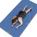 Large Exercise Mat (6'x 3'), Extra Wide Workout Mat for Men and Women, Yoga Mat Thick 1/4 Exercise Mats Non-Slip, Non-Toxic, Large Fitness Mat Perfect for Barefoot Exercise (Yoga, Pilates, Stretching, Meditation)