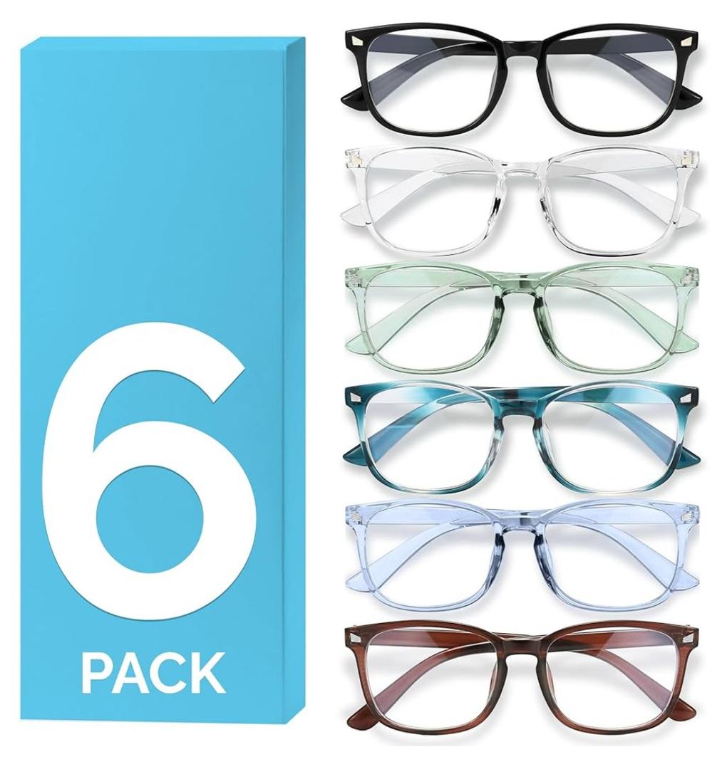 MIGSIR Blue Light Blocking Glasses for Computer Gaming, Fashion Fake Helps Reduce Screen Fatigue Eyeglasses for Women Men +1.0
