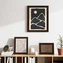 Vittanly 8x10 Picture Frames Set of 2, Ornate Vintage Photo Frame for Wall or Tabletop, Display 5x7 Pictures with Mat or 8x10 without Mat, Rustic Brown