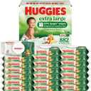 Huggies Extra Large Baby Wipes, Unscented, 21 Flip-Top Pack, 882 XL Wipes Total