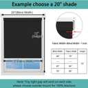 Changshade Blackout Roller Shades Cordless for Windows,100% Room Darkening Window Blinds for Bedroom,Thermal Insulated UV Protection,Easy Install Pull Down Shades for Home,52" w x 72" h,Black