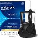 Waterpik Aquarius Water Flosser For Teeth Cleaning, Gums, Braces, Dental Care, Electric Power With 10 Settings, 7 Tips For Multiple Users And Needs, ADA Accepted, Black WP-662