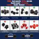 Dumbbell to Barbell Converter Bar, EZ Curl Barbell Adapter with 200LB Capacity, Adjustable Weight Bar for Home Fitness, Fits Standard 1-1.5 Inch Dumbbell Handles for Weight Lifting