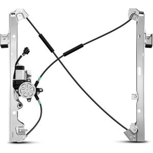 YHTAUTO Front Driver Side Power Window Regulator with 2-Pin Motor Assembly Compatible with Chevy Silverado 1500 2500 3500, Tahoe & GMC Sierra, Yukon & Cadillac Escalade, 1999-2006