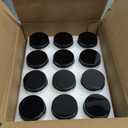 24 Pcs 4 Oz Mason Jar Candles, Lavender Scented Soy Candles Bulk Set for Stress Relief and Relaxation, Great Favors for Wedding, Christmas, Housewarming Gifts (Black-Lavender, 24)